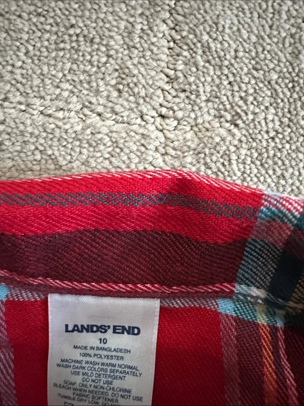 Lands End check out